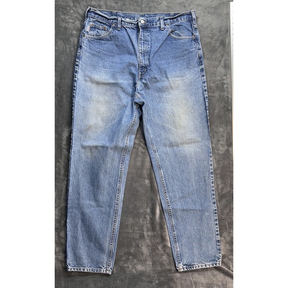 Carhartt Other - Carhartt Jeans Men's 40x34 Blue Relaxed Fit Light Wash Western Work Farm Ranch